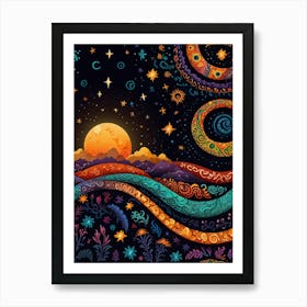 Night Sky With Stars 6 Poster