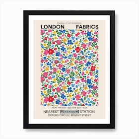 Poster Aster Amaze London Fabrics Floral Pattern 5 Art Print