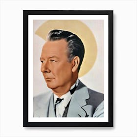 Charles Coburn Retro Collage Movies Art Print