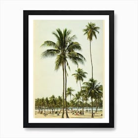Kuta Beach Bali Indonesia Vintage Art Print