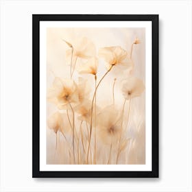 Boho Dried Flowers Morning Glory 2 Art Print