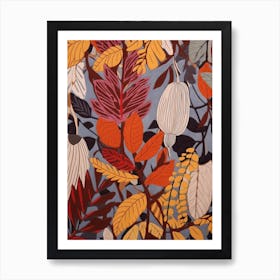 Fall Botanicals Bleeding Heart Dicentra 1 Art Print