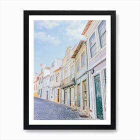 Colorful Row In Portugal Art Print