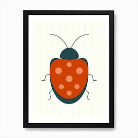 Ladybug Vector Illustration Art Print