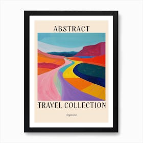 Abstract Travel Collection Poster Argentina 2 Art Print