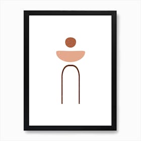 Minimal Abstract Curves Art Print