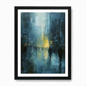 New York City At Night 1 Art Print