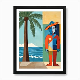 Man With A Hat Art Print