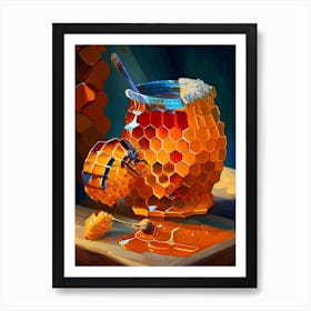 Honey Comb 1 Painting Art Print