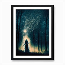 magical forest Art Print