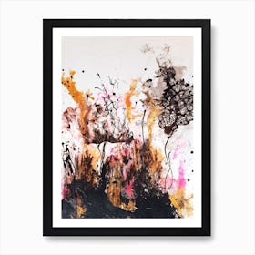 Abstract Painting Abstract flowers Art Print