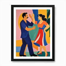 Latin Dancers 2 Art Print