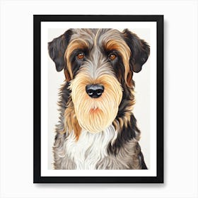 Otterhound 2 Watercolour Dog Art Print