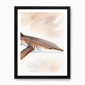 Epaulette Shark 4 Watercolour Art Print