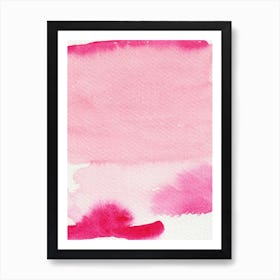 Abstract Watercolor Pink Art Print