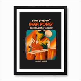 Beer Pong Art Print