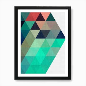 Triangle geometry 5 Art Print