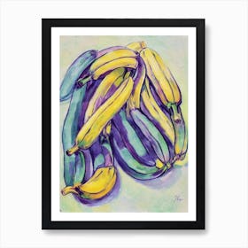 Banana 1 Vintage Sketch Fruit Art Print