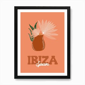 Ibiza Spain Poster, European Vacation Wall Art, Travel Decor, Passport Home Decor, European Wanderlust Art Print