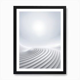 Abstract White Sand Background Art Print