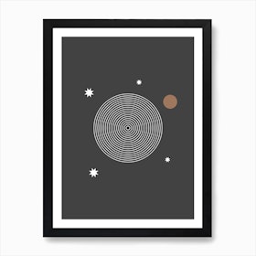 Abstract Solar System Art Print