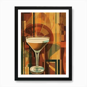 Art Deco Espresso Martini Art Print