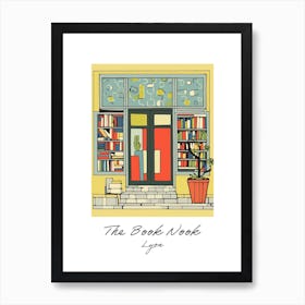 Lyon The Book Nook Pastel Colours 3 Poster Art Print