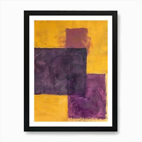 Purple Squares 3 Art Print