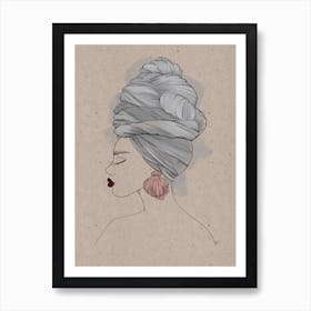 Turban Woman 2 Art Print
