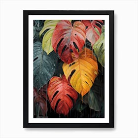 Monstera Leaves 2 Art Print