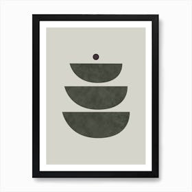 Abstract Circles Fifteen Art Print