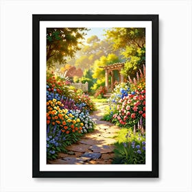 Garden Path 5 Art Print