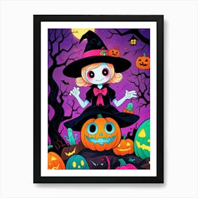 Halloween Witch 8 Art Print