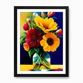 Flowers In A Vase 7 Art Print