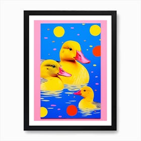 Duckling Colour Pop 4 Art Print