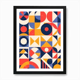 Geometric Abstract Painting Art Print