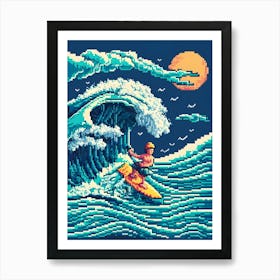 Pixel Art Art Print