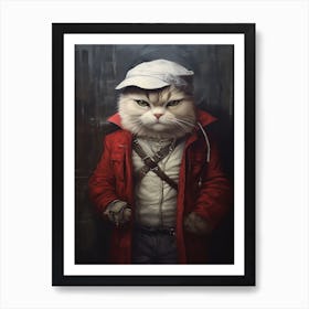 Gangster Cat Ragamuffin 4 Art Print