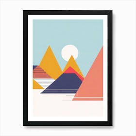 Abstract Mountain Landscape Art Print