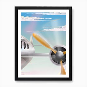 Airplane In The Sky 1 Art Print