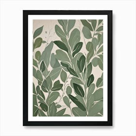 Eucalyptus Leaves Art Print