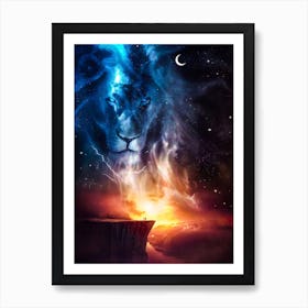 Spirit Of Animal Totem Lion Art Print