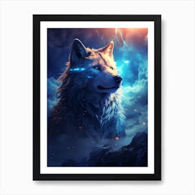 Wolf In The Sky Art Print