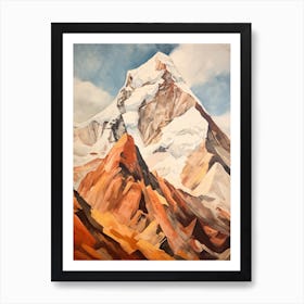 Makalu Nepal China 1 Mountain Painting Art Print