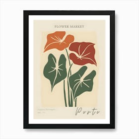 Flower Market Porto Art Print