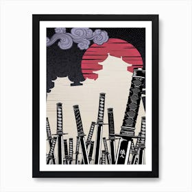 Samurai Champloo Swords Art Print