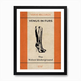 Venus In Furs, The Velvet Underground Art Print