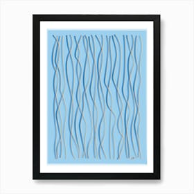 Blue Waves Art Print