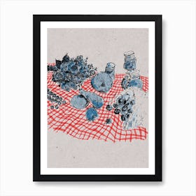 Picnic Still Life Poster