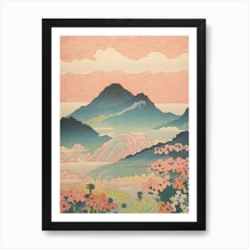 Mount Nantai In Tochigi, Japanese Landscape 3 Art Print